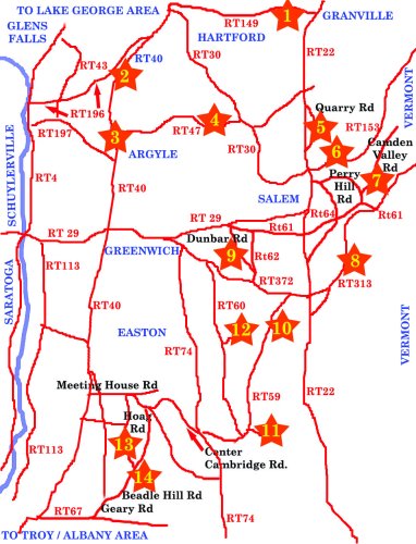 Washington County Fiber Tour Map